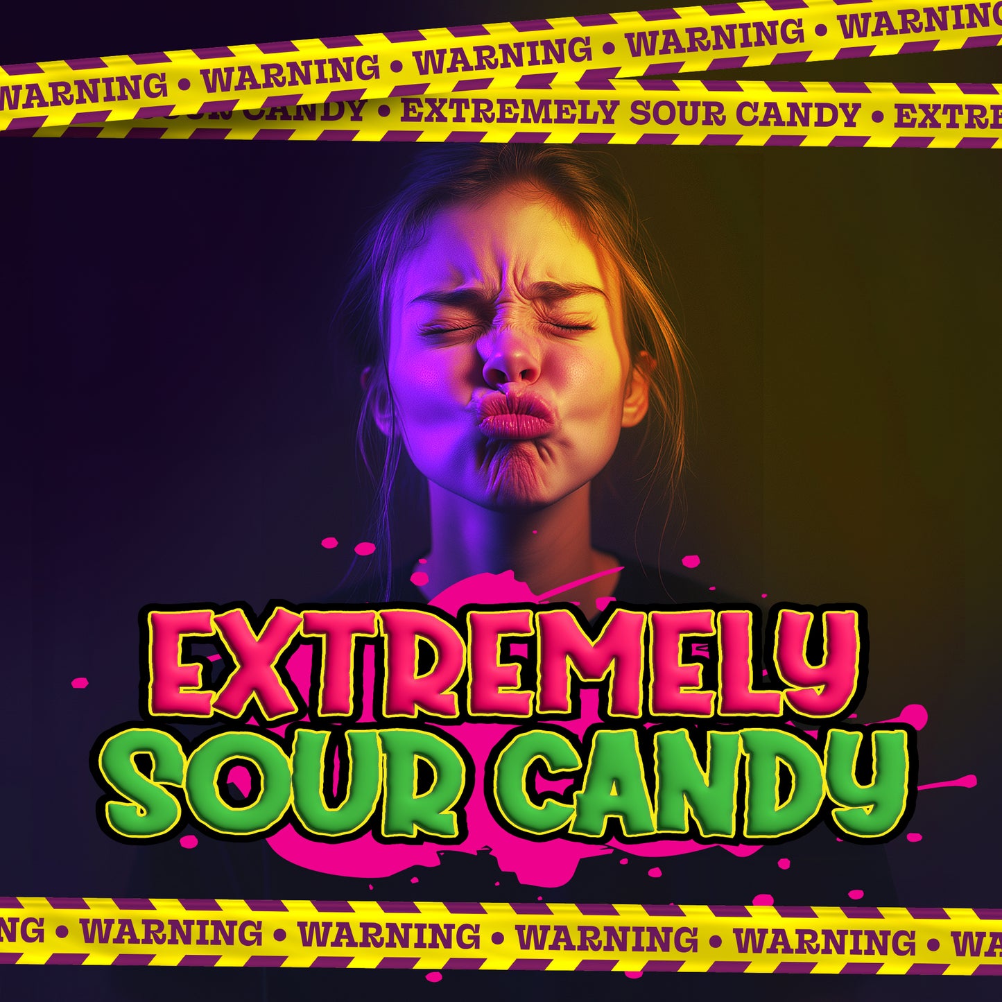 Barnett Sweets Mega Sour Candy Lemon 227g (1/2LB - Box of 9)