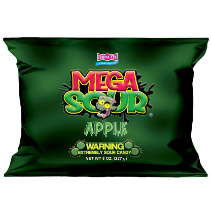 Barnett Sweets Mega Sour Candy Apple 227g (1/2LB - Box of 9)