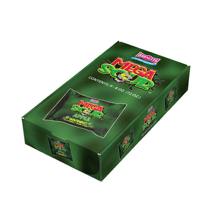 Barnett Sweets Mega Sour Candy Apple 227g (1/2LB - Box of 9)