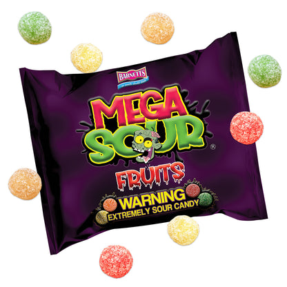 Barnett Sweets Mega Sour Candy Fruits 104g (Box of 12)