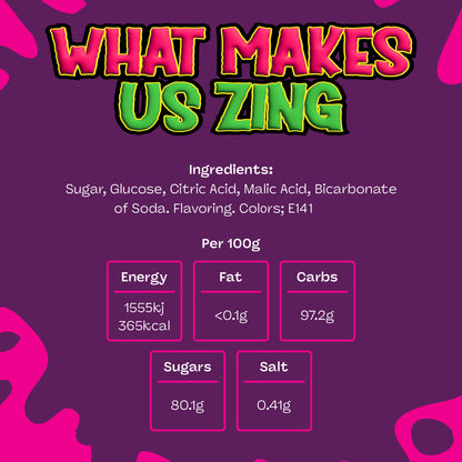 Barnett Sweets Mega Sour Candy Apple 227g (1/2LB - Box of 9)