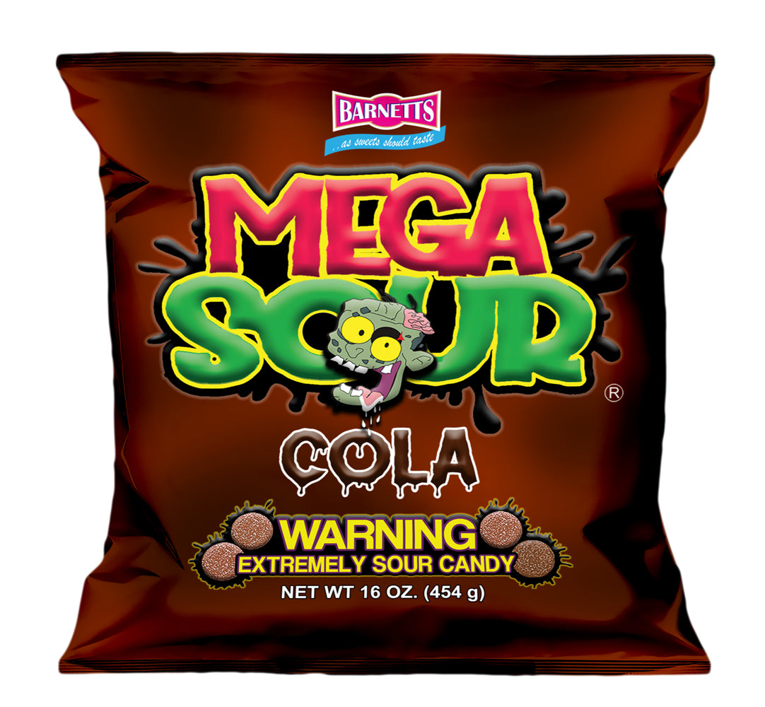 Barnett Sweets Mega Sour Candy Cola 454g (1Lb - Box of 6)