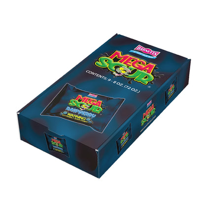 Barnett Sweets Mega Sour Candy Raspberry 227g (1/2LB - Box of 9)