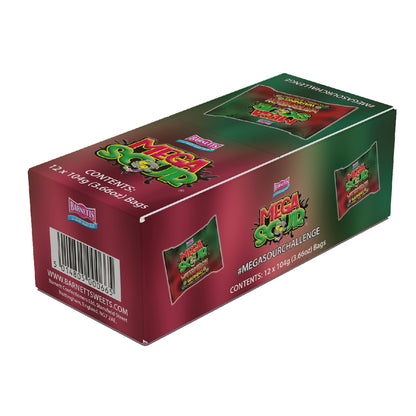 Barnett Sweets Mega Sour Candy Watermelon 104g (Box of 12)